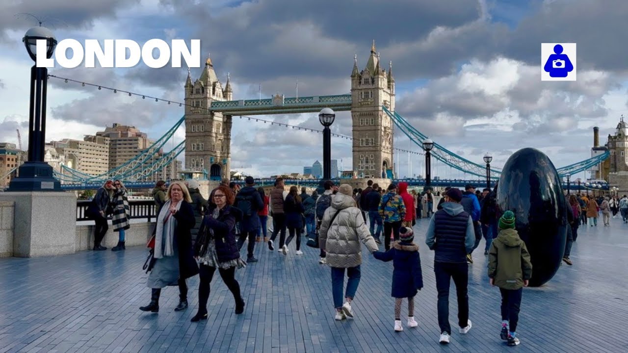 London Walk 🇬🇧 TOWER BRIDGE to St Dunstan in the East Church Garden | Central London Walking Tour