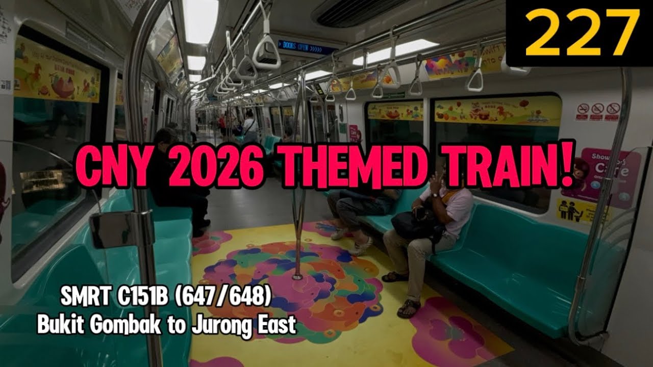 [CNY THEMED TRAIN!] SMRT C151B (647/648) Bukit Gombak to Jurong East