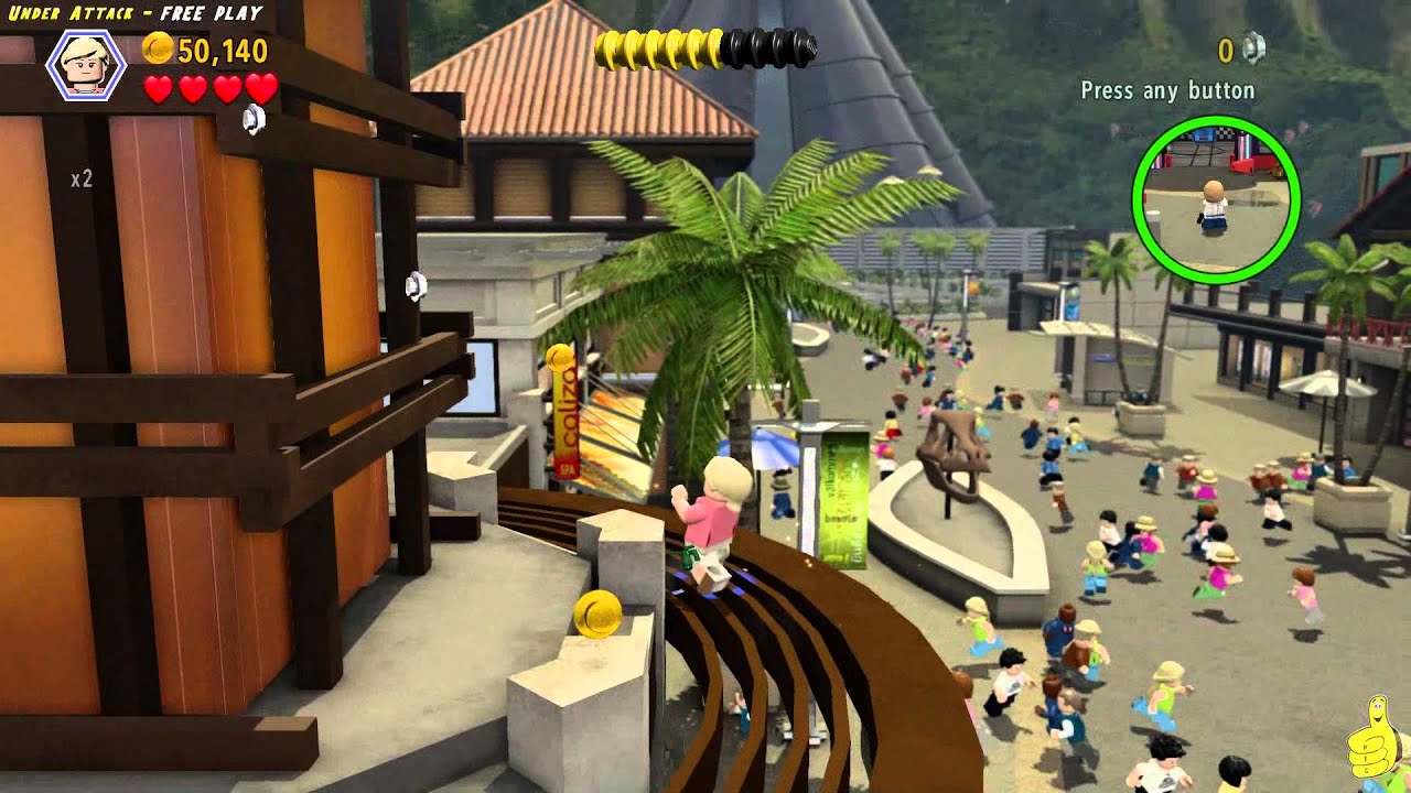 Lego Jurassic World: Уровень 19: Под атакой. БЕСПЛАТНАЯ ИГРА (Все предметы коллекционирования) — HTG
