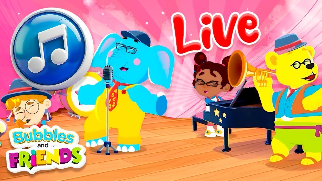 Best Music Compilation for kids! | 24 Minutes of Fun Learning Songs with Bubbles and Friends