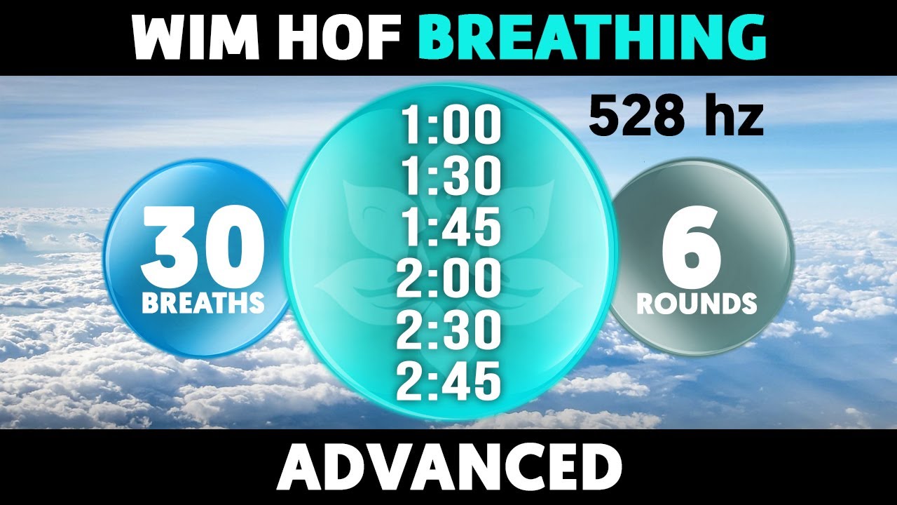 Advanced Wim Hof Guided Breathing | 6 Rounds - 30 Breaths | 528hz #SatoriFlow #WimHofBreathing
