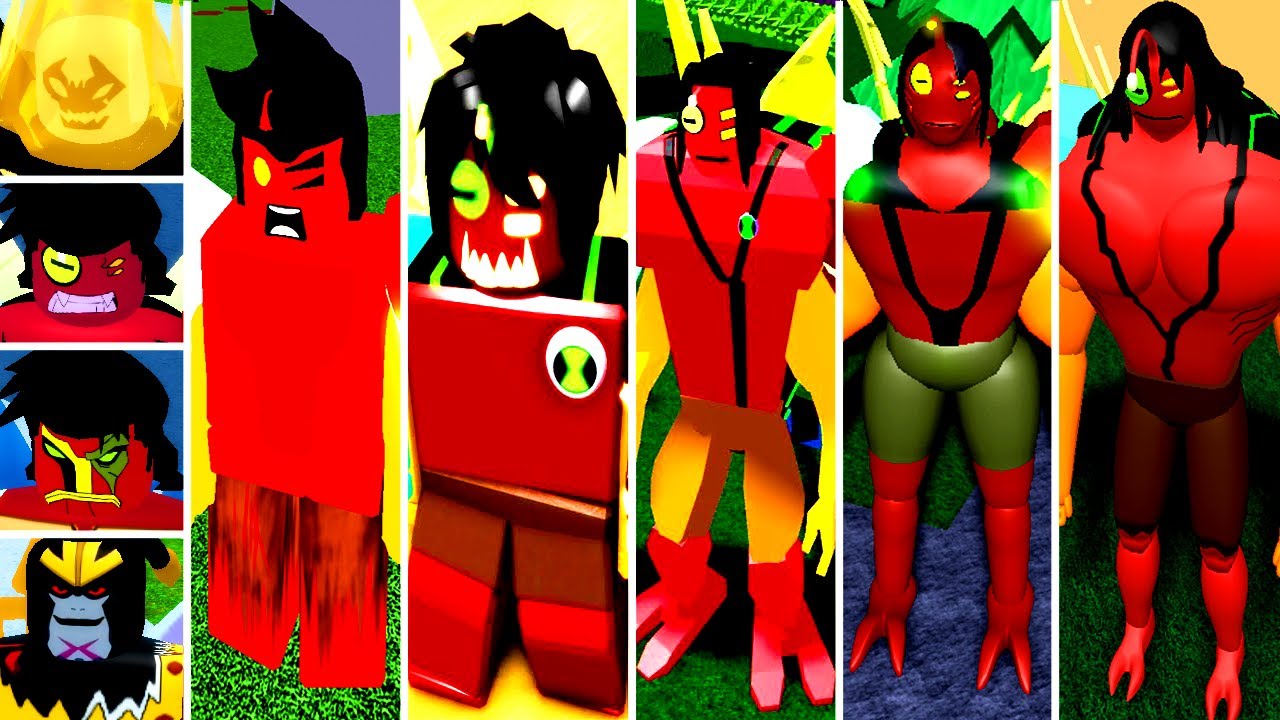 EVOLUÇÃO DO KEVIN 11 NO BEN 10 - ROBLOX ! (Evolution Kevin 11)