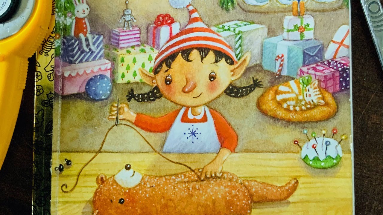 Altering a Christmas Little Golden Book  - Part 1
