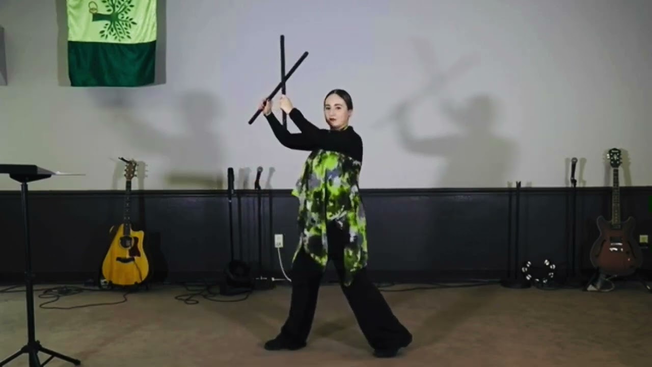 “Destroy” —dance expression using Mattah sticks