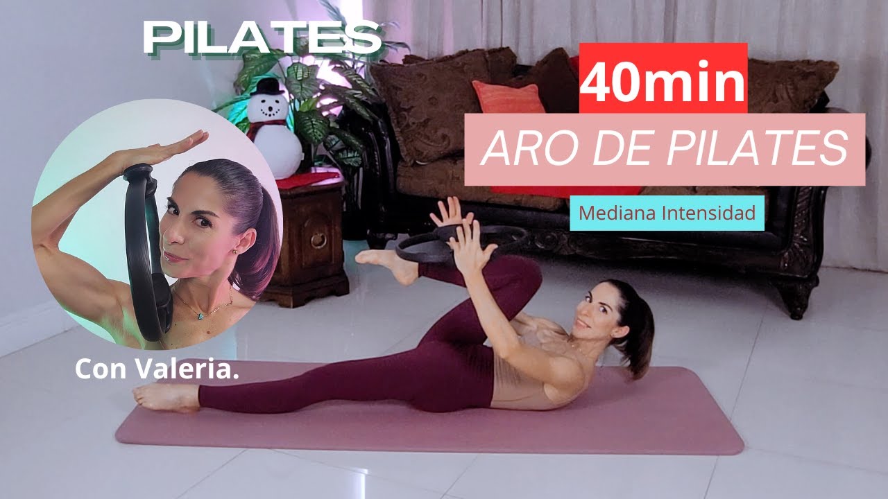 40MIN.PILATES con ARO//full Body//En casa// Mediana Intensidad.