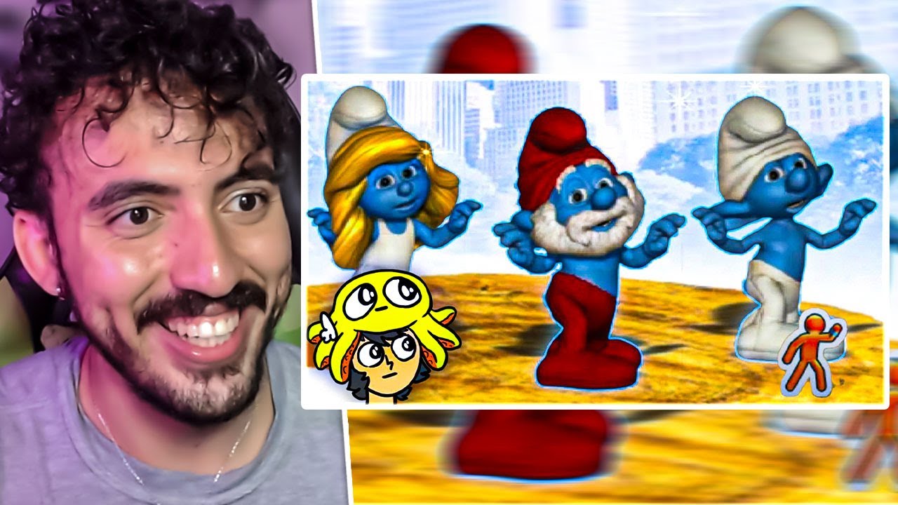 joguei o just dance dos smurfs  - SAIKO | Leozin React