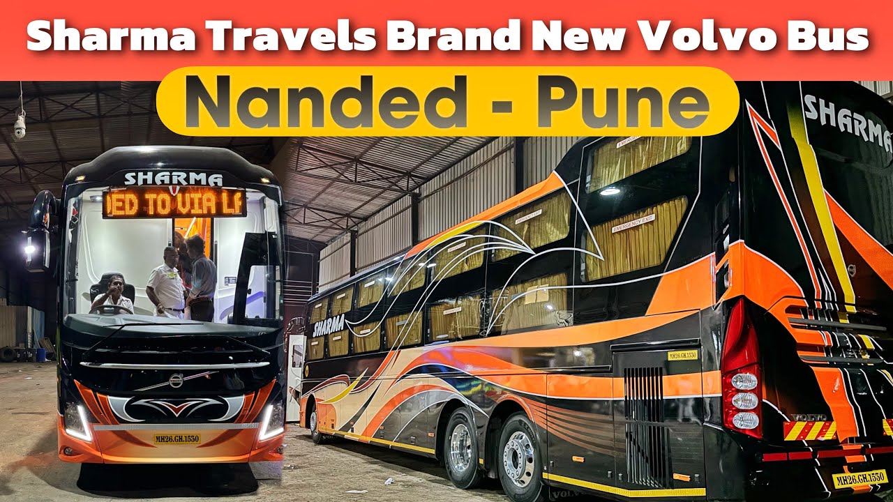 Nanded To Pune Bus Journey | Sharma Travels Volvo 9600 sleeper bus