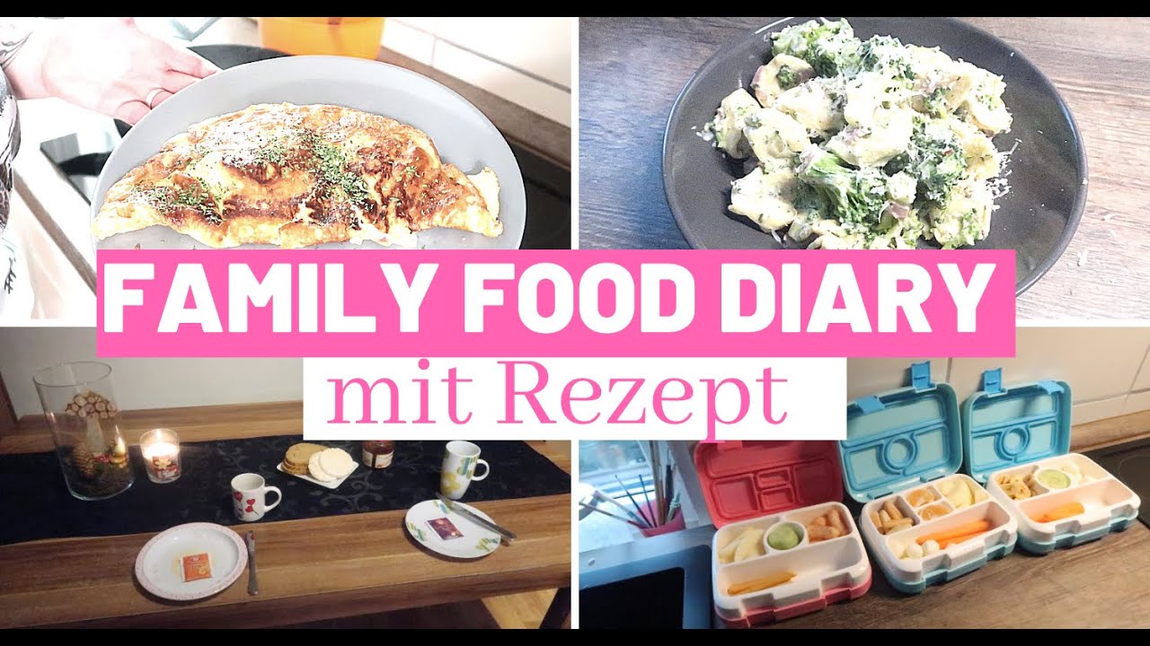 FAMILY FOOD DIARY INKLUSIVE REZEPT| ESSENSTAGEBUCH| WHAT I EAT IN A DAY| Fräulein Jasmin