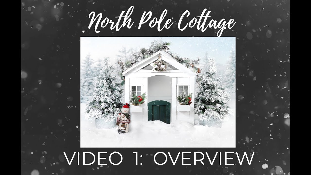 North Pole Cottage Digital Backdrop Video 1 - Overview