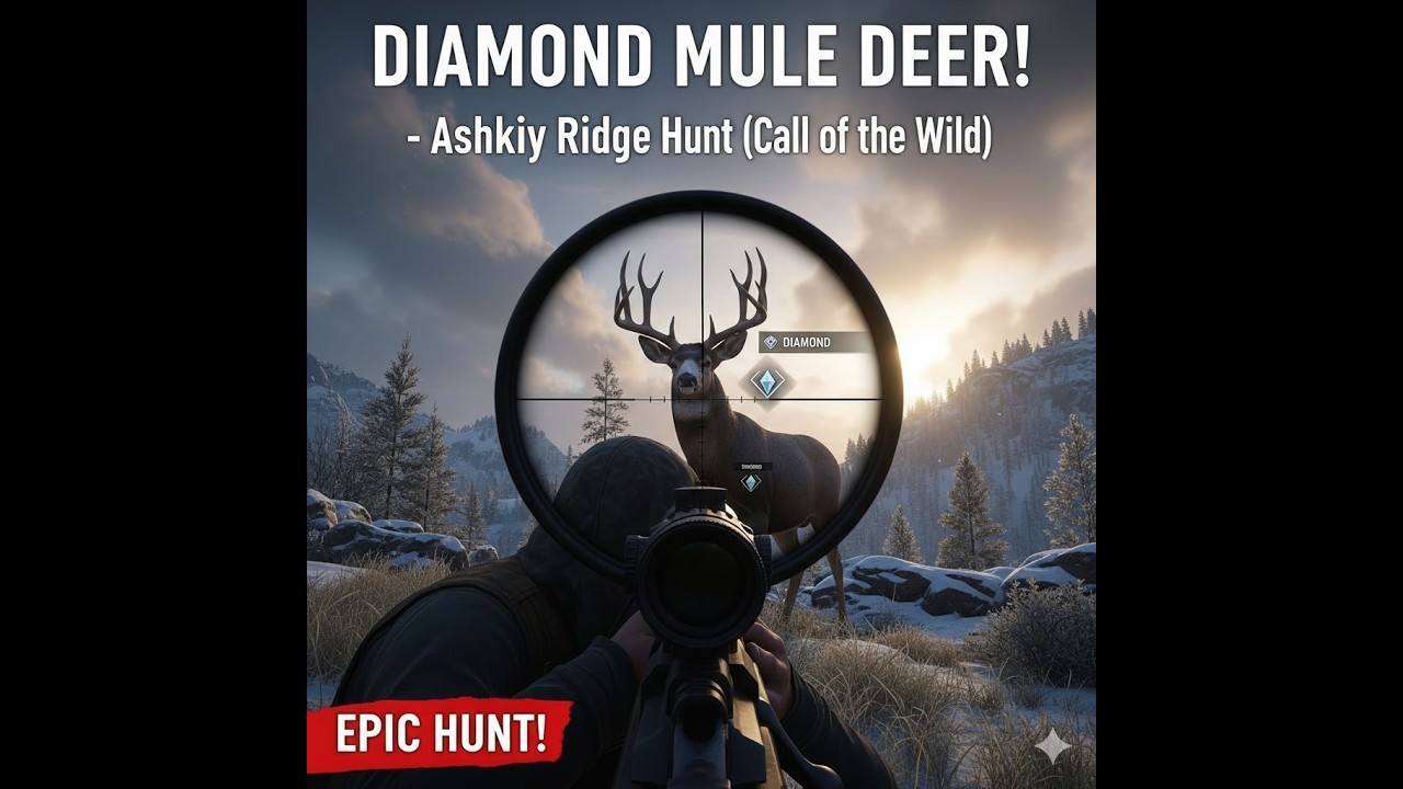 Call of the Wild: Ashkiy Ridge - Diamond Mule Deer 💎 (Elmas Katır Geyiği) #callofthewildgameplay