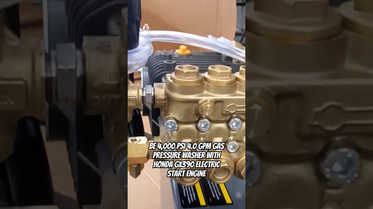 BE 4,000 PSI 4.0 GPM Gas Pressure Washer With Honda GX390 Electric Start Engine #pressurewasher