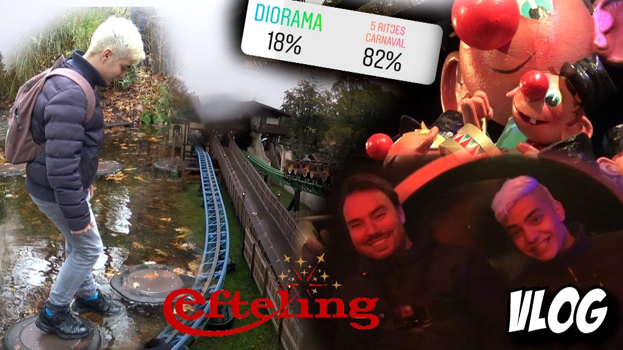 EFTELING VLOG - JULLIE BEPALEN ONZE DAG! | GINO LOOPT HET LEL IN! | 5X CARNAVAL FESTIVAL!