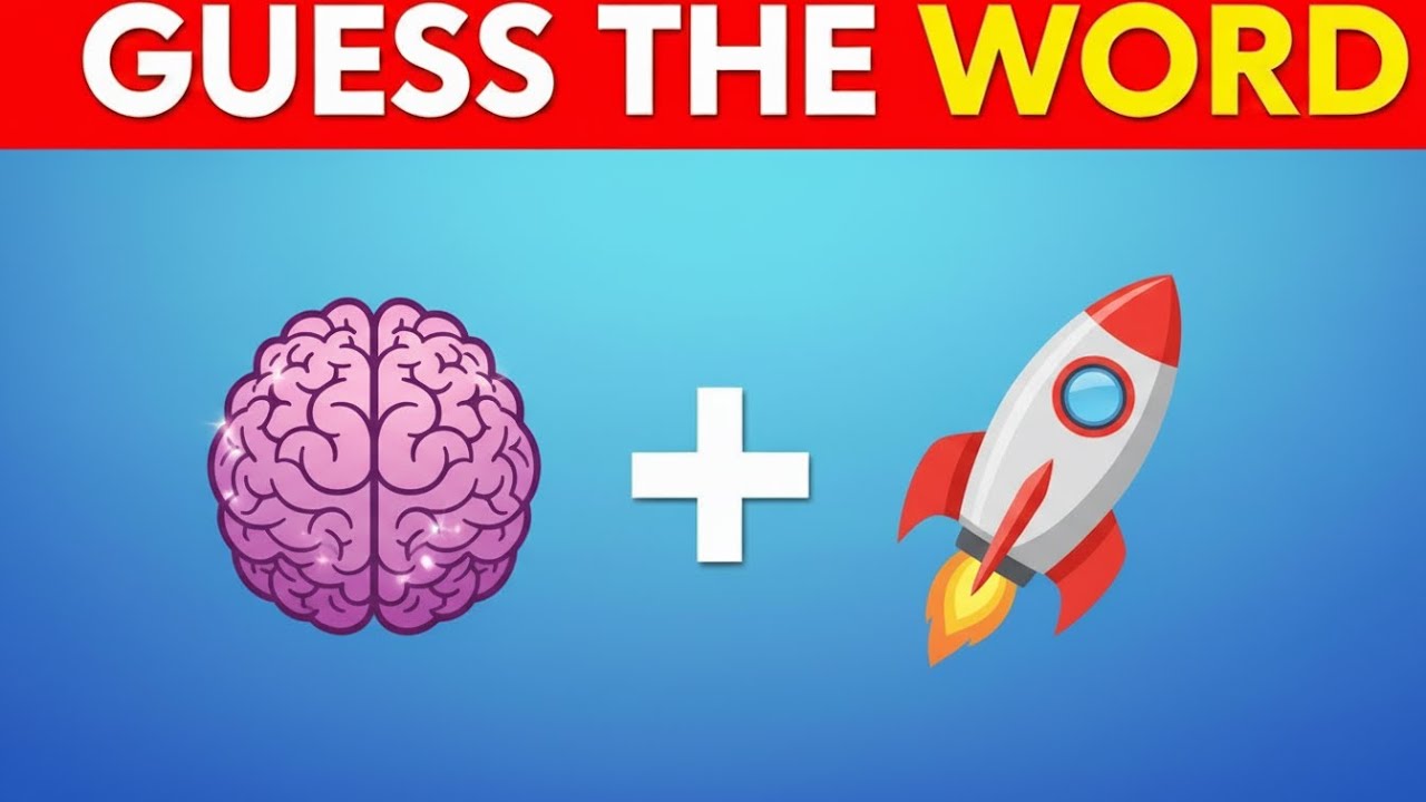 Guess the WORD by Emojis 🤔🙄 Word by Emoji Quiz 2026