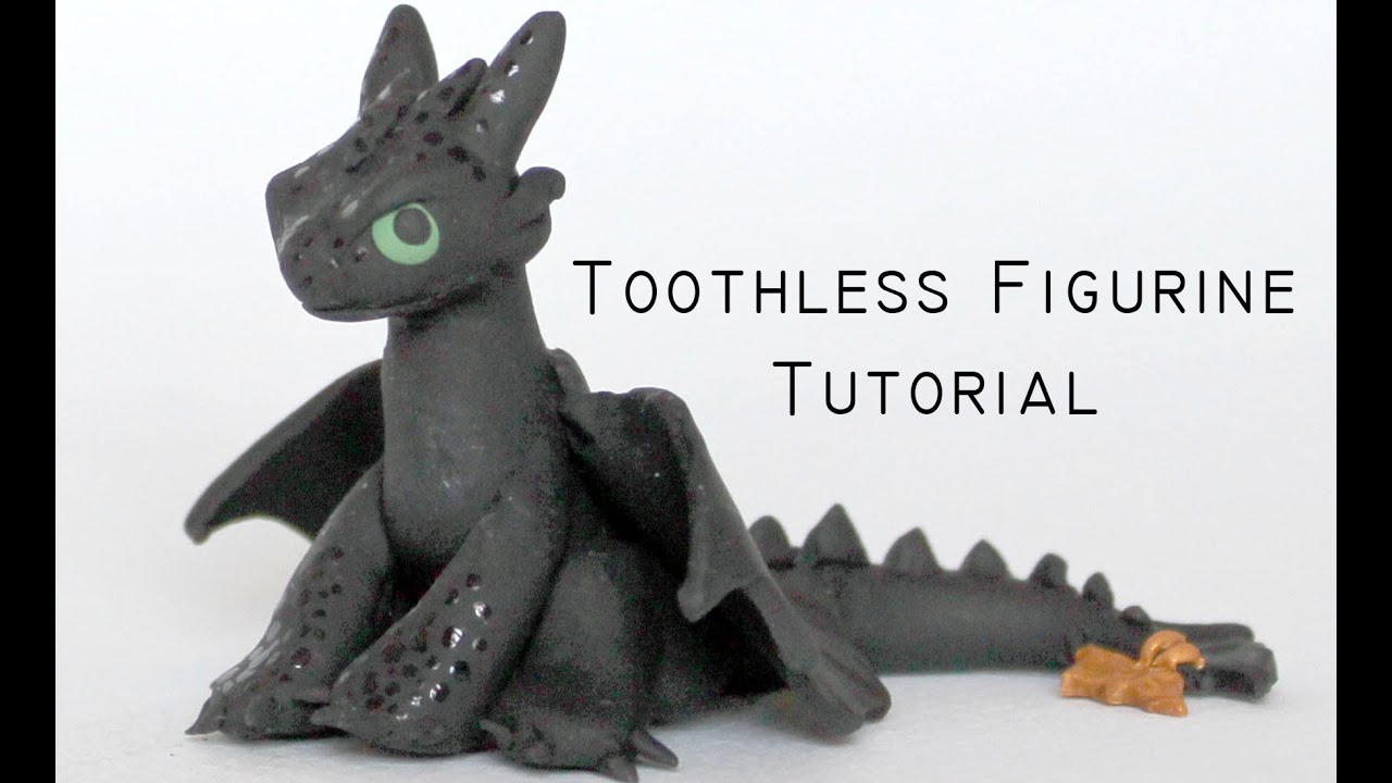 Polymer Clay: Toothless Dragon from How To Train Your Dragon