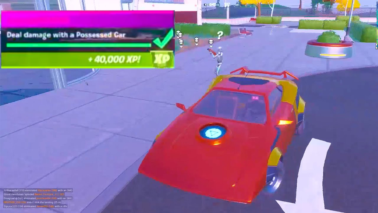 Deal damage with a Possessed Vehicle - Fortnite