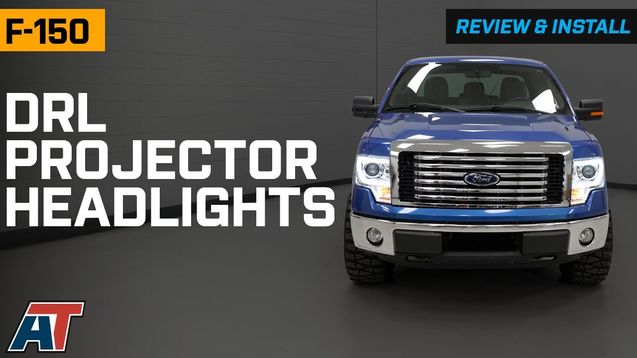 2009-2014 F-150 Light Bar DRL Projector Headlights Review & Install