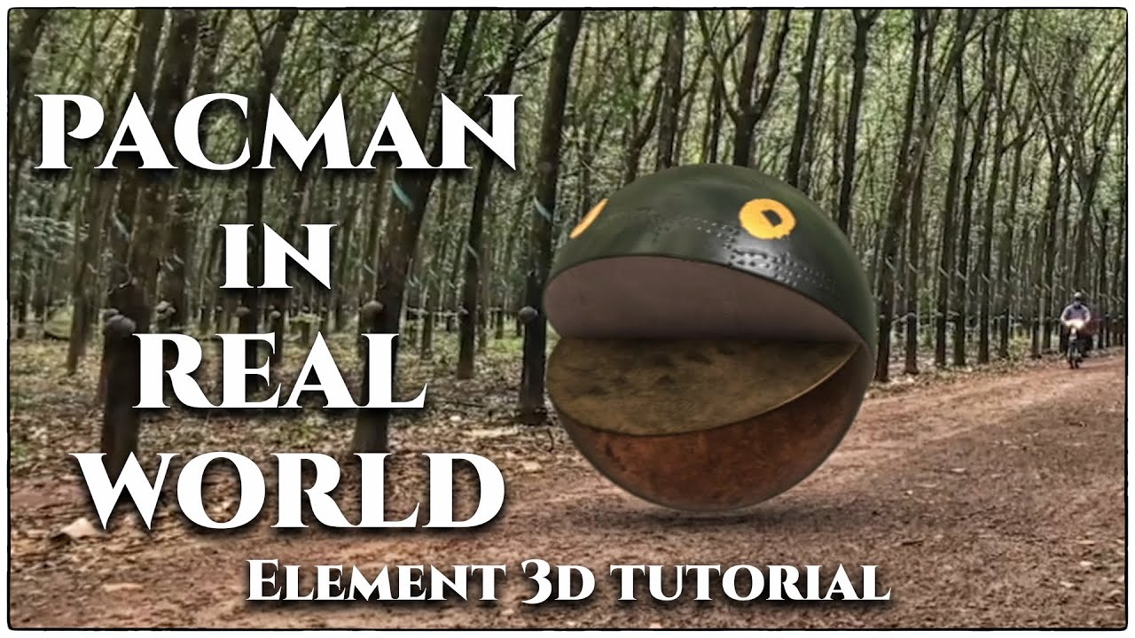 PACMAN in Real World using Element 3D | After Effects tutorial