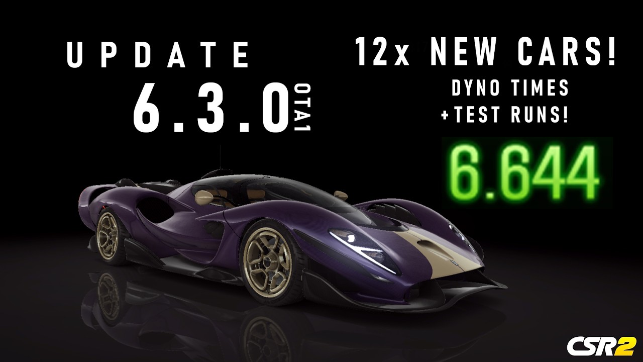 CSR2 | Update v6.3.0 OTA1 ~ 12x NEW CARS + DYNO + TEST RUNS