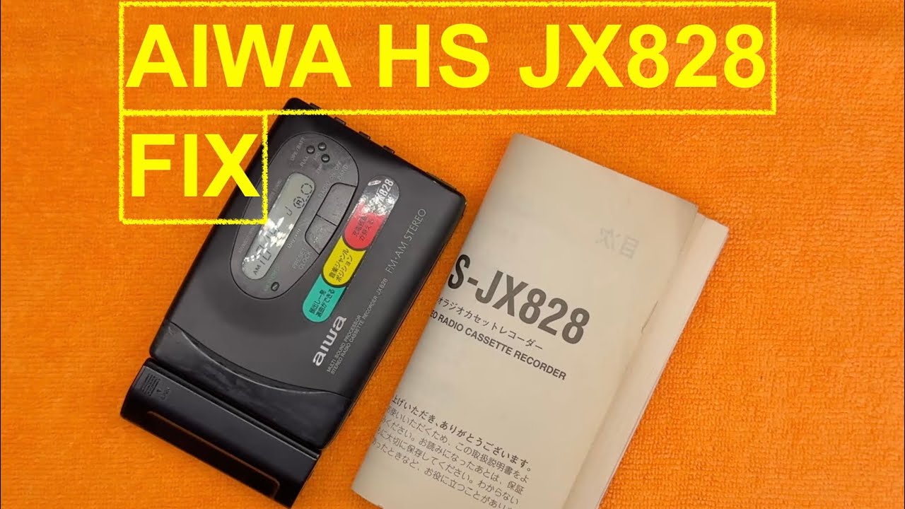 Aiwa HS-JX828 Walkman - ремонт кассетного плеера #сделай сам #ремонт #спецвыпуск для Японии E0104