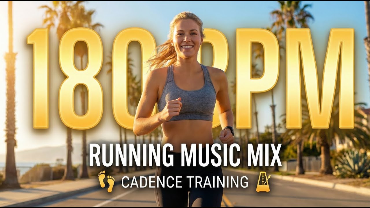 180 BPM Running Music Mix #7 🏃‍♂️ WITH METRONOME | 60 Min Cadence Training Mix (Non-Stop) 
