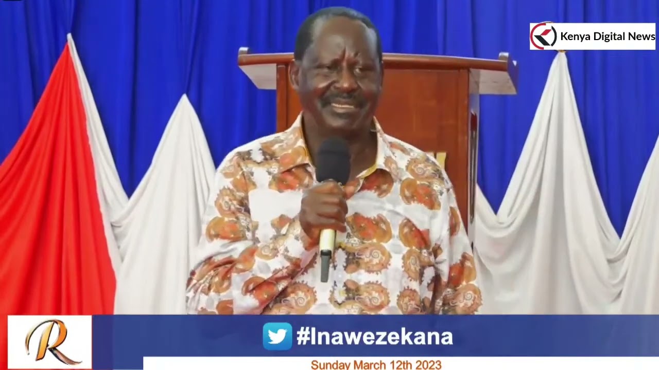 LISTEN TO RAILA'S REMARKS AT SHALOM MIRACLE CHURCH IN MOMBASA!!