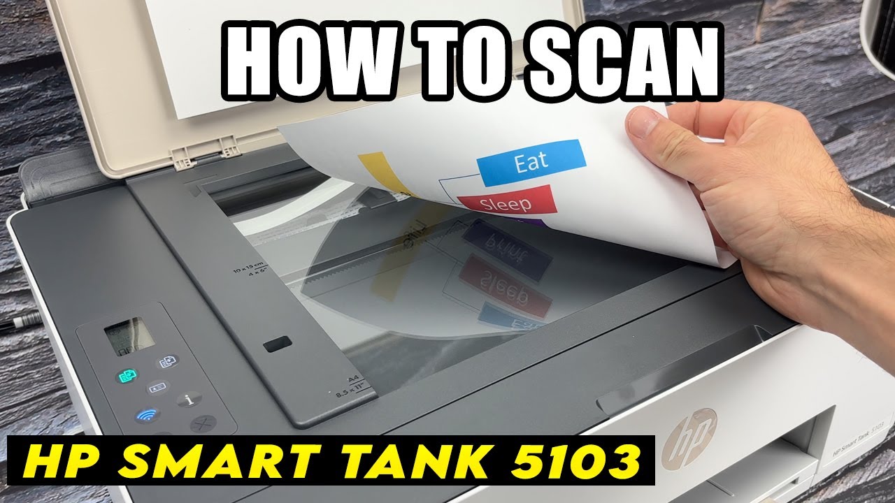Как использовать сканер принтера HP Smart Tank 5103