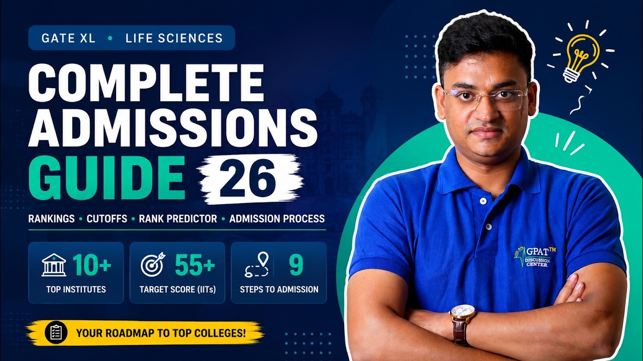 🚀 Complete GATE XL 2027 Guide | IIT Admissions, Rank, Cutoff, Colleges & Strategy