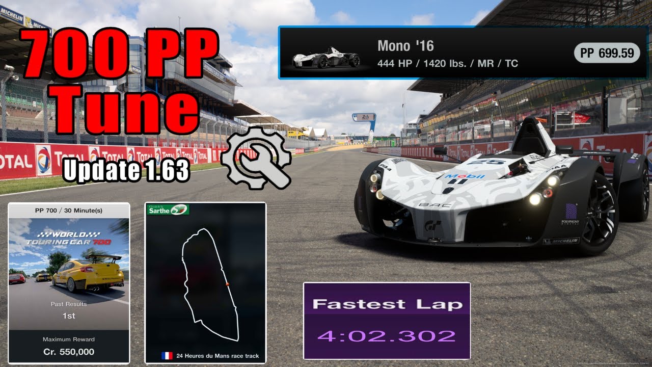 GT7|Easy Money Build!|BAC Mono '16|Engine Swap|LeMans 700pp|1.63