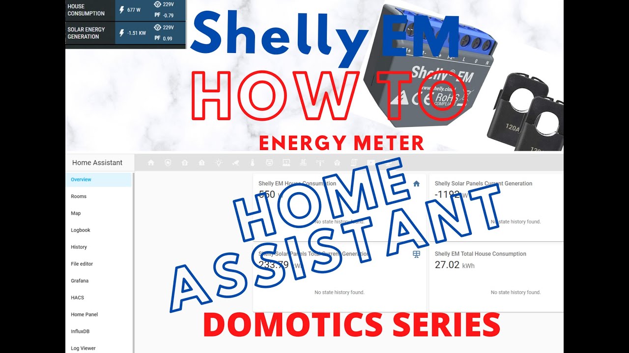 How to install Shelly EM Smart Energy Meter and Integrate into Home Assistant