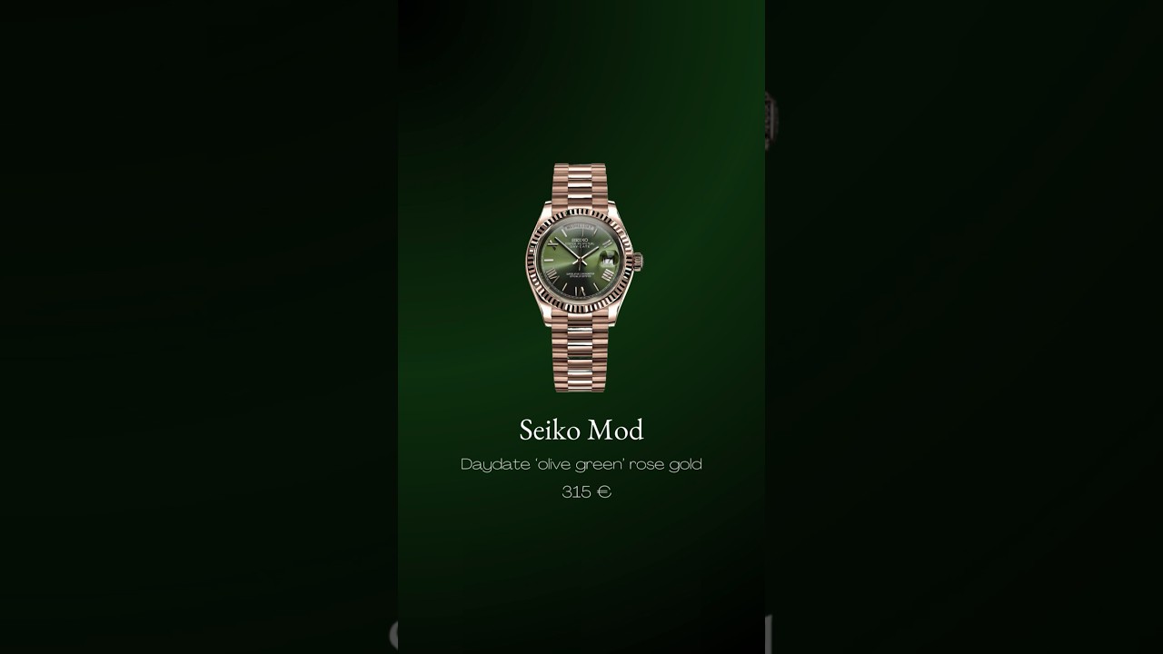 This daydate watch in rose gold olive green 🫒 