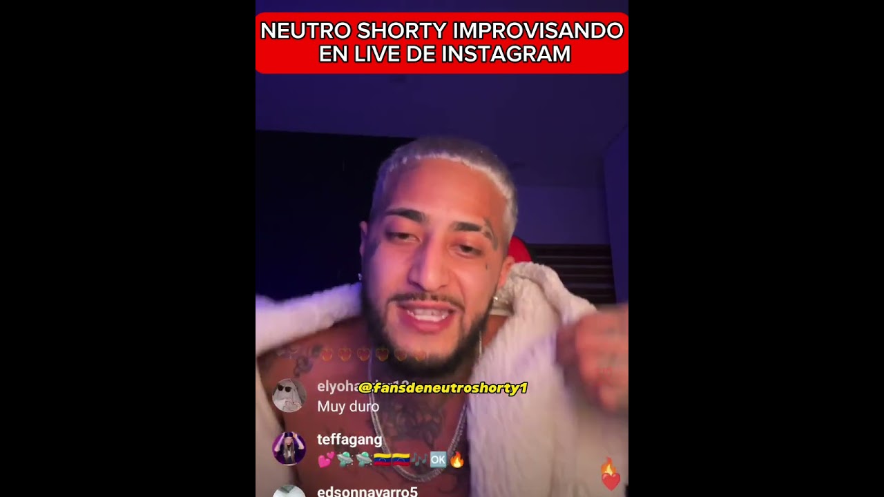 Neutro Shorty Improvisando en Live de Instagram
