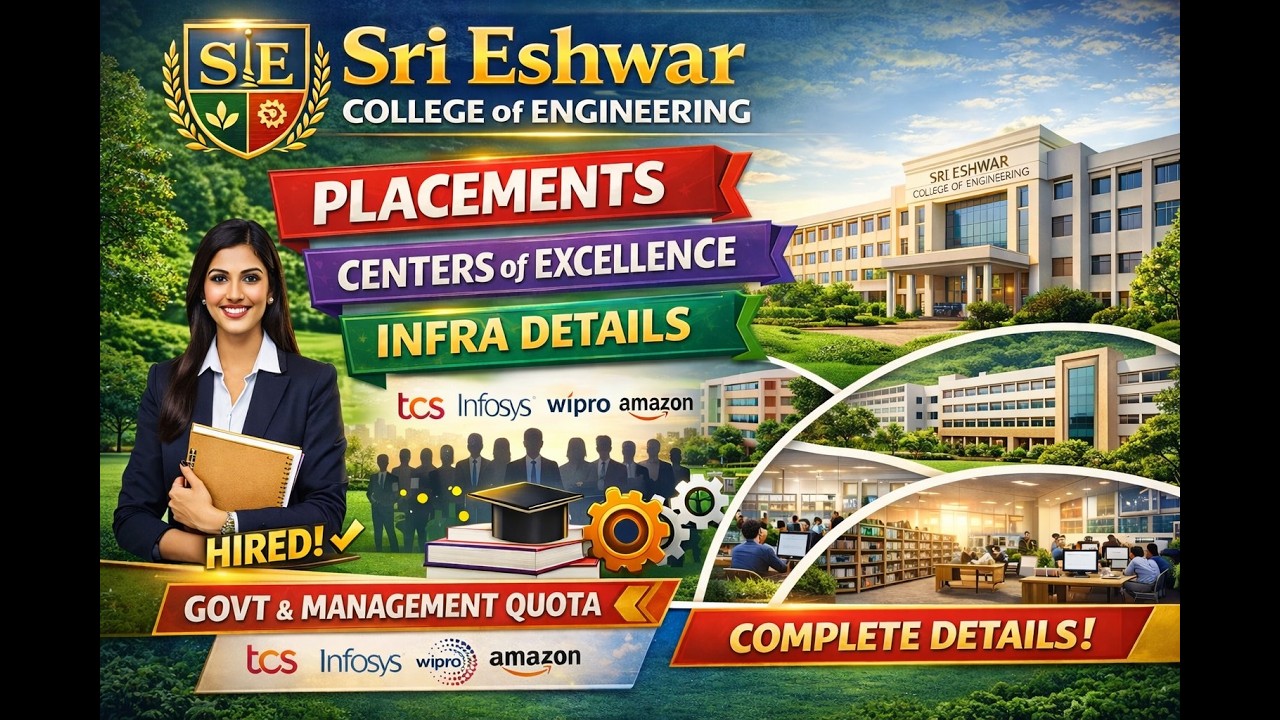 TNEA 2026 | Sri Eshwar College of Engineering | Placements & Fees and Complete Details