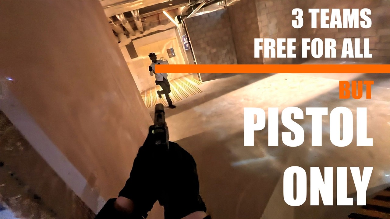 3 Teams Free For ALL! Airsoft GBB Pistol Only! 生存遊戲三隊混戰! Airsoft Gameplay Marui Glock 19 Gen3 UO0225