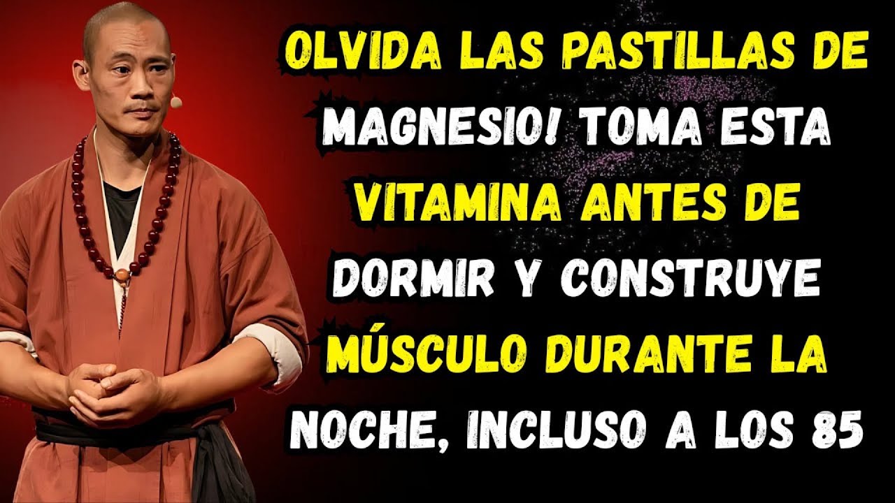 Olvida los suplementos de magnesio! Toma estas 2 vitaminas por la noche para reconstruir músculo