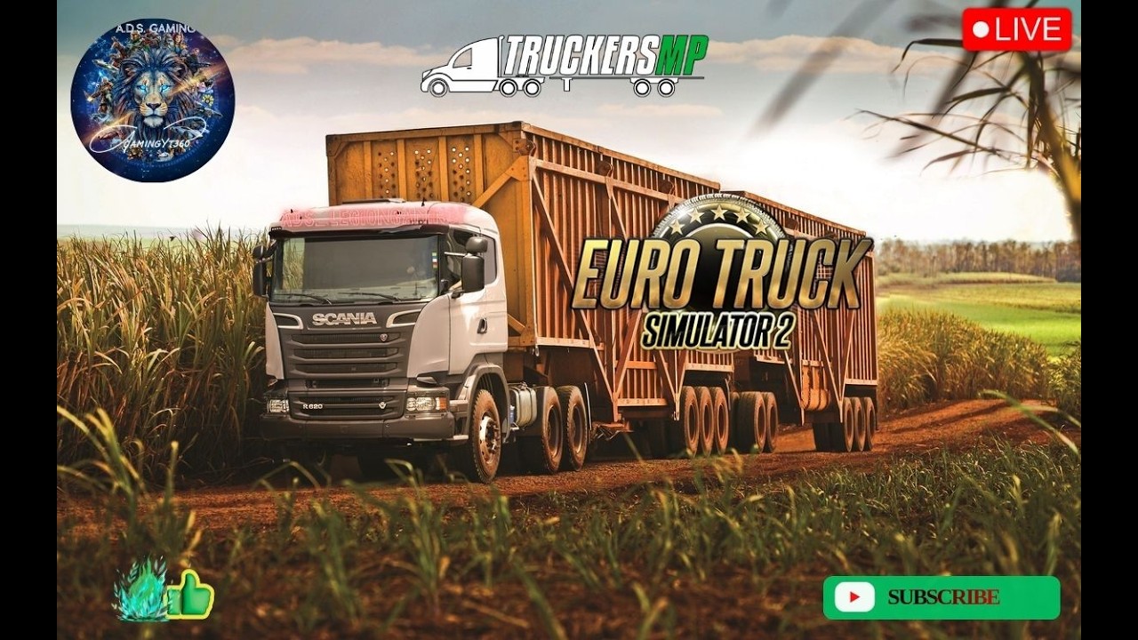 Euro Truck Simulator 2 Live TruckersMp Event multiplayer MapExploring realistic Driving convey route
