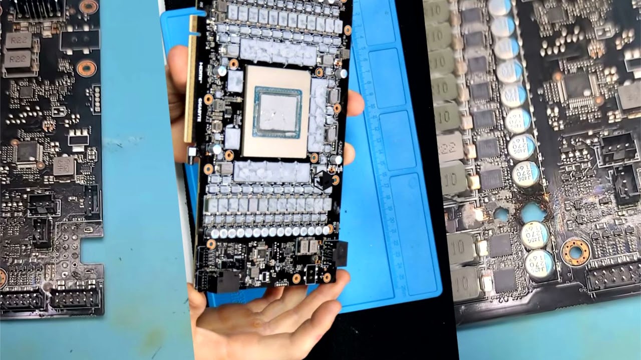 GIGABYTE RTX 5090 With A Second Added 12V 2x6 Connector Ends Up Burning Holes In The PCB