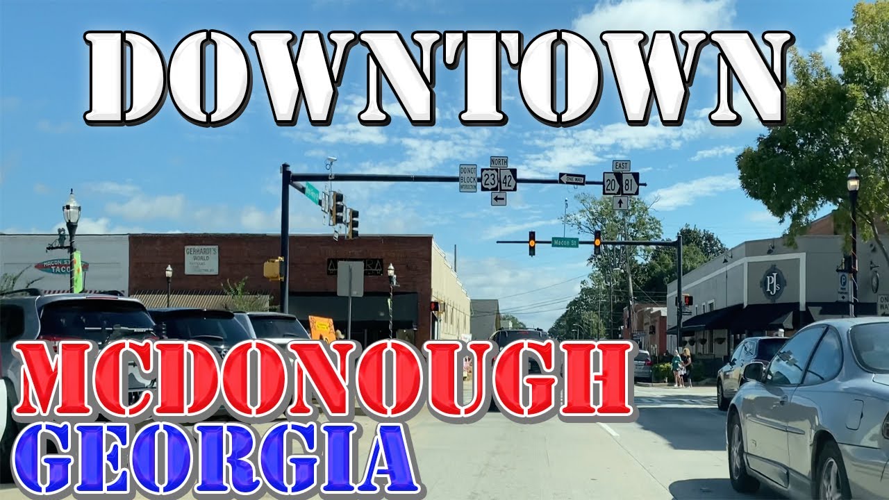 McDonough - Georgia - 4K Downtown Drive