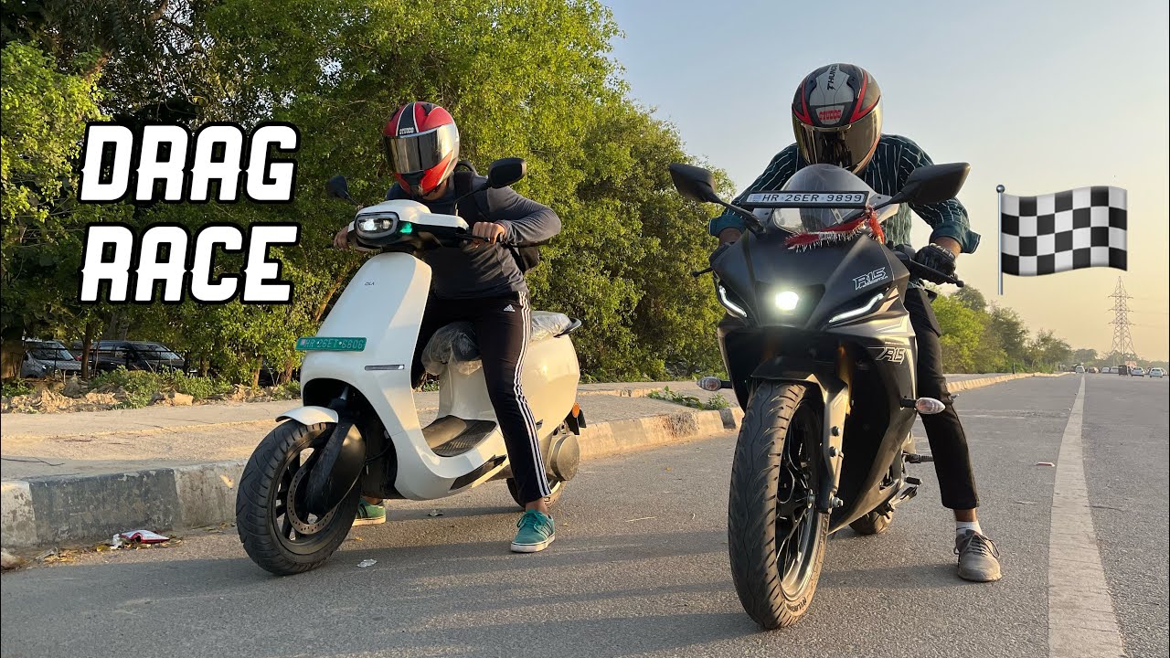 Yamaha R15 v4 V/S Ola S1 Pro Drag Race 🔥 : Electric Vs Petrol ⛽️ 😍 !! Who win’s this race ?