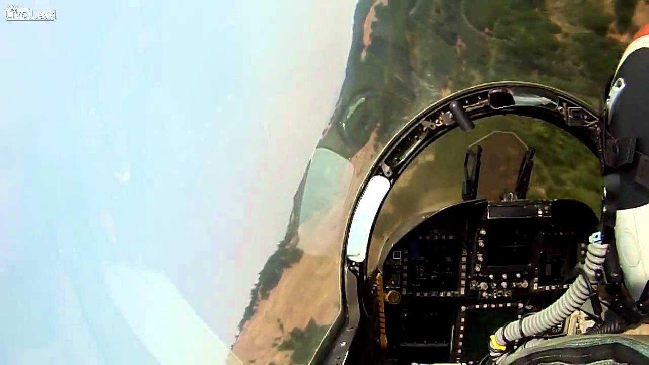 Beautiful F-18 low altitude canyon run  HD