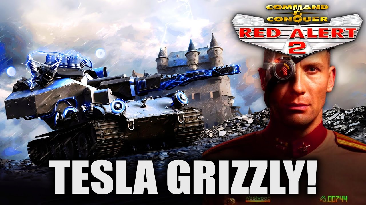 Red Alert 2 | TESLA GRIZZLY TANK!