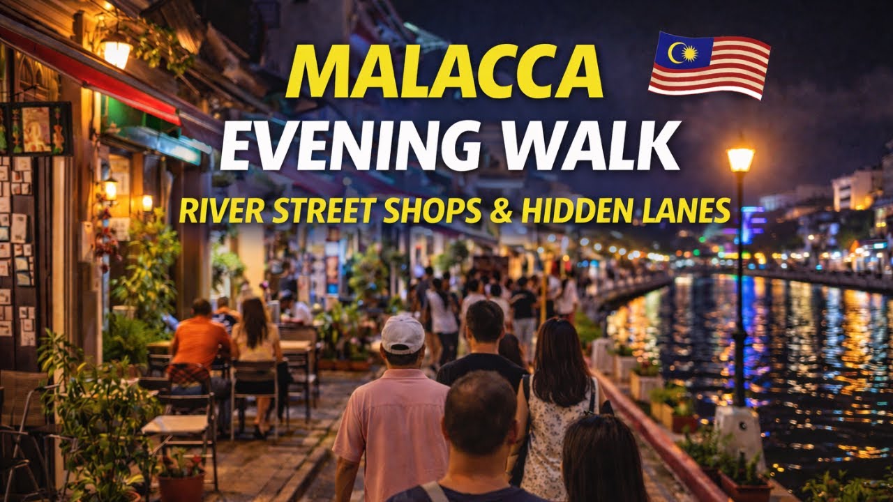Melaka Evening Walk 🇲🇾 Hidden Shops Near The River (Not Jonker Street!)