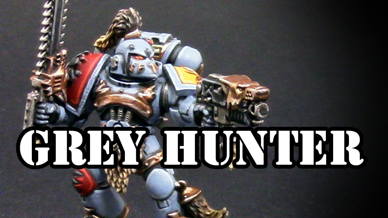 How to paint Space Wolf Grey Hunters