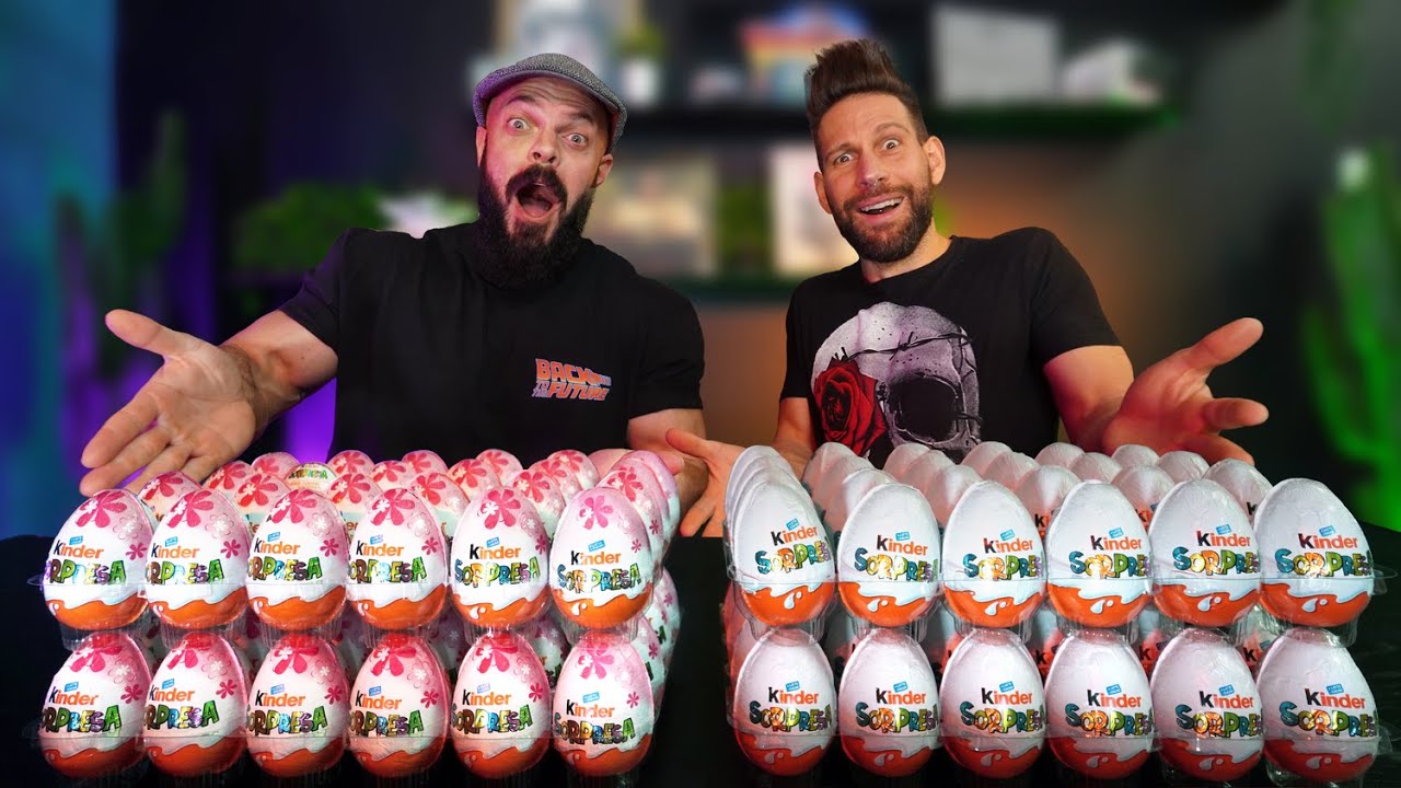 100 OVETTI KINDER CHALLENGE - THOMAS HUNGRY VS @DANNY LAZZARIN