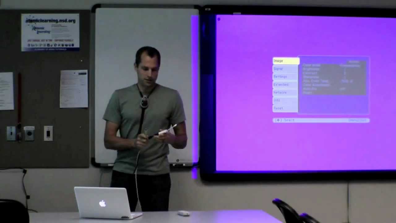 How to setup an activboard for classroom use.