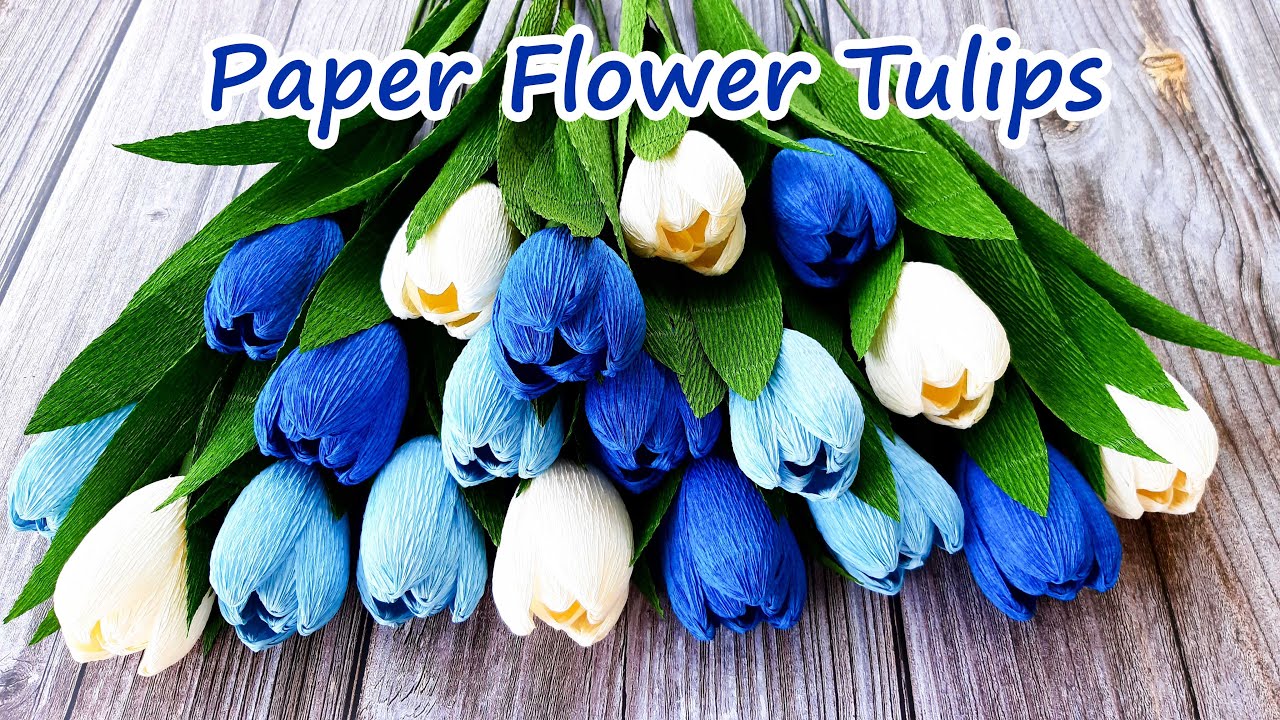 How To Make Paper Flower Tulips / Handmade Gift Ideas / Góc nhỏ Handmade