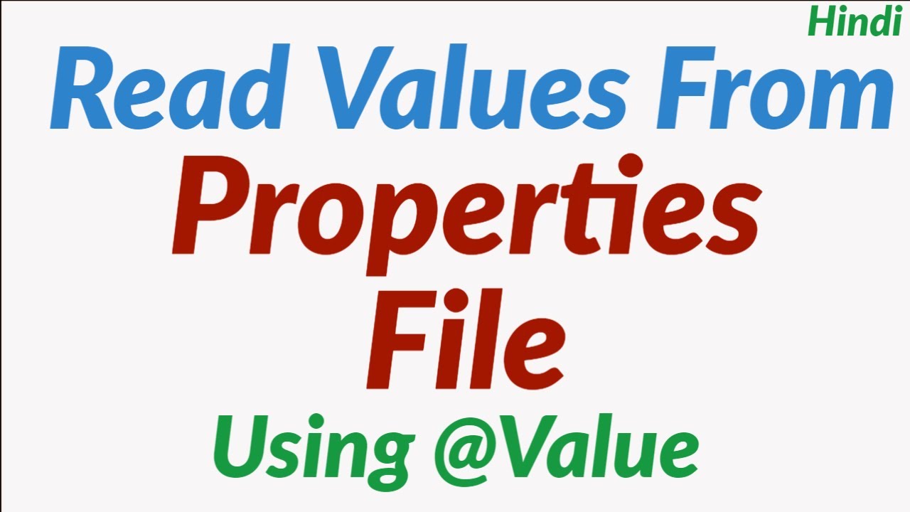 Read values from application properties file in spring boot