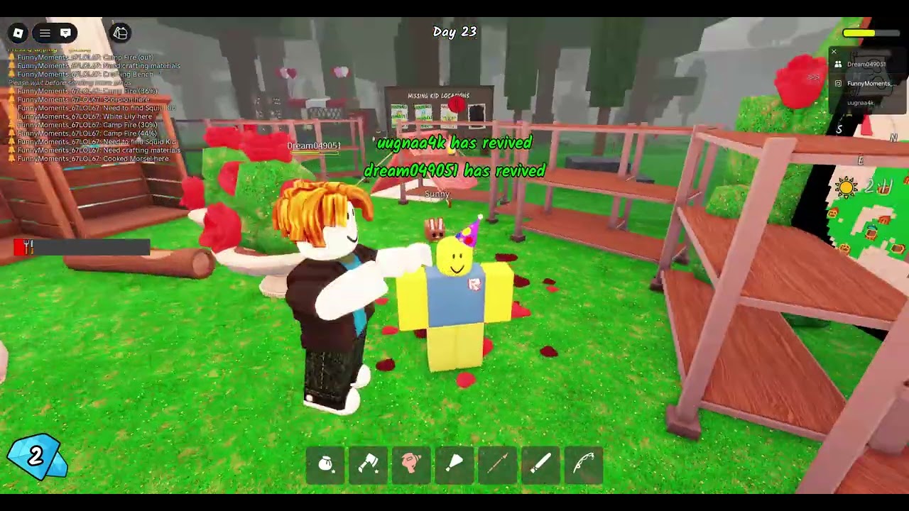 Playing 99 nights in the forest