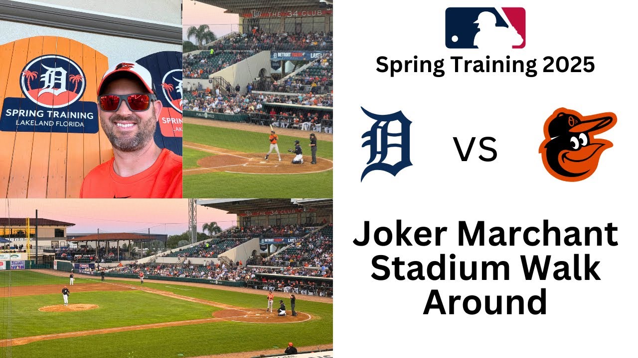 Detroit Tigers Spring Training Stadium -Joker Marchant Stadium Walk Around - Lakeland, Fl