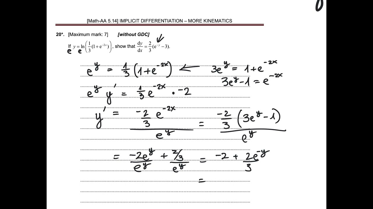 Implicit differentiation 2