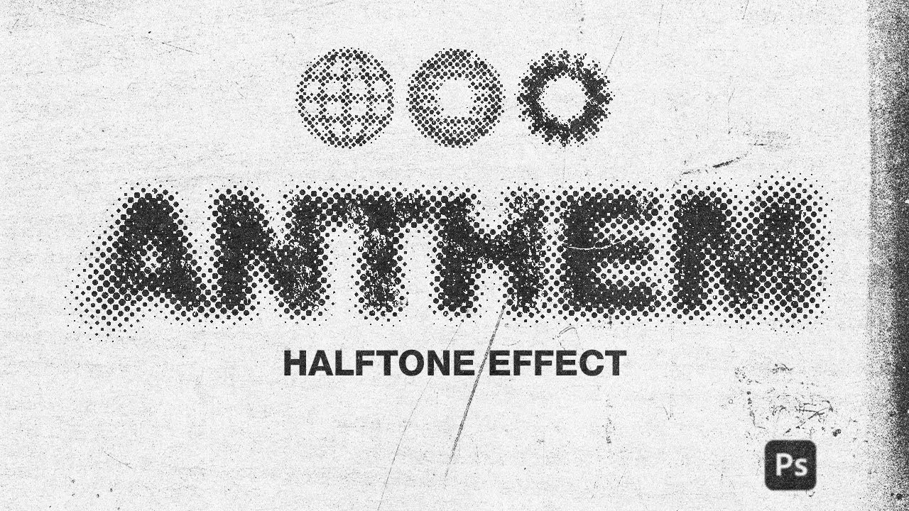 Halftone effect in 5 minutes